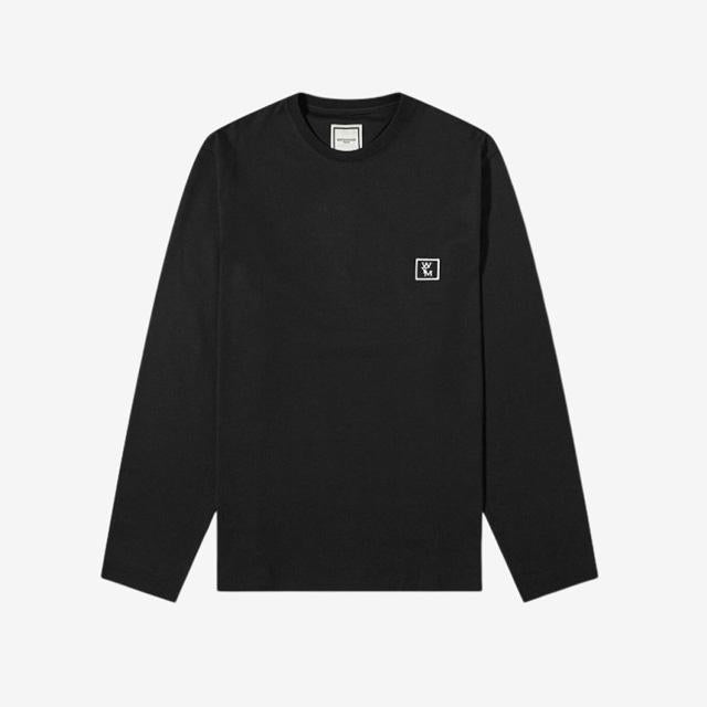 WOOYOUNGMI Back Logo Long Sleeve T-Shirt Black Women M241TS17 713B