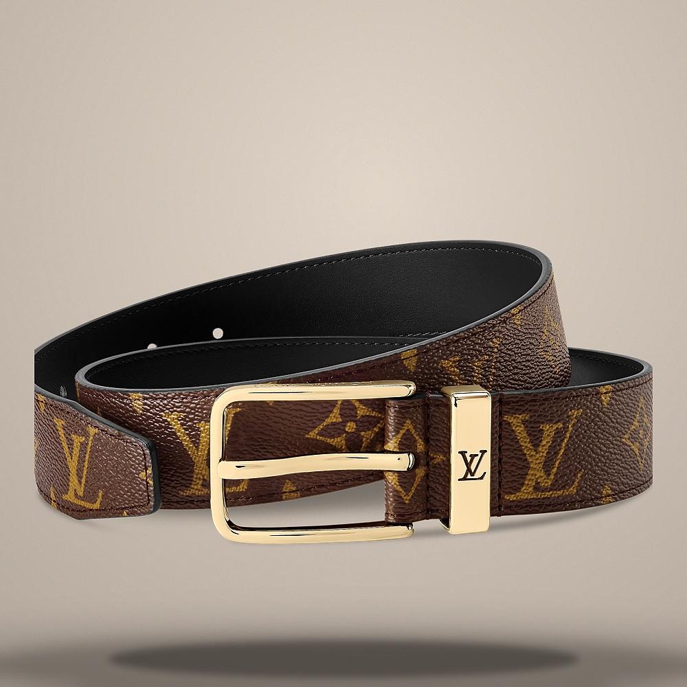 Louis Vuitton Monogram Canvas Pont Neuf 35mm Belt Brown M4584