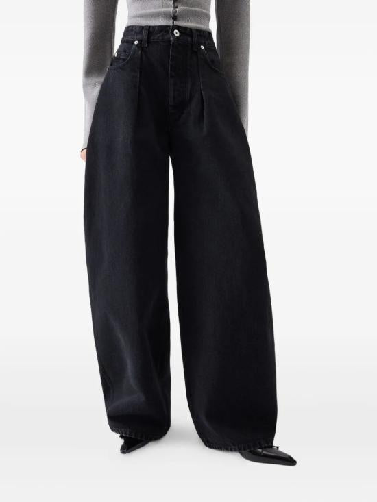 JACQUEMUS Black Denim Jeans Women’s Pants