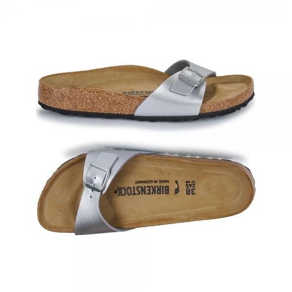 Birkenstock Madrid Narrow Fit Sandals Silver Women