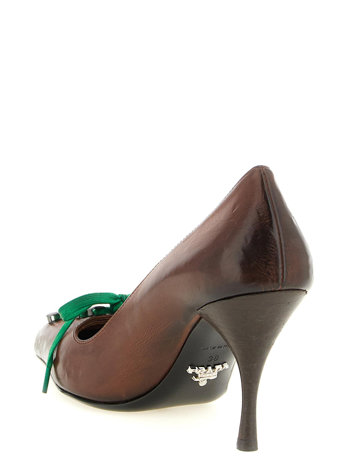 PRADA Patent Leather Mary Jane Pumps Black Women’s Heels