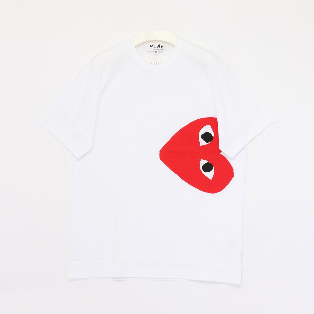 Comme des Garcons Red Side Big Heart Unisex Short Sleeve T-Shirt AX T345 051 1