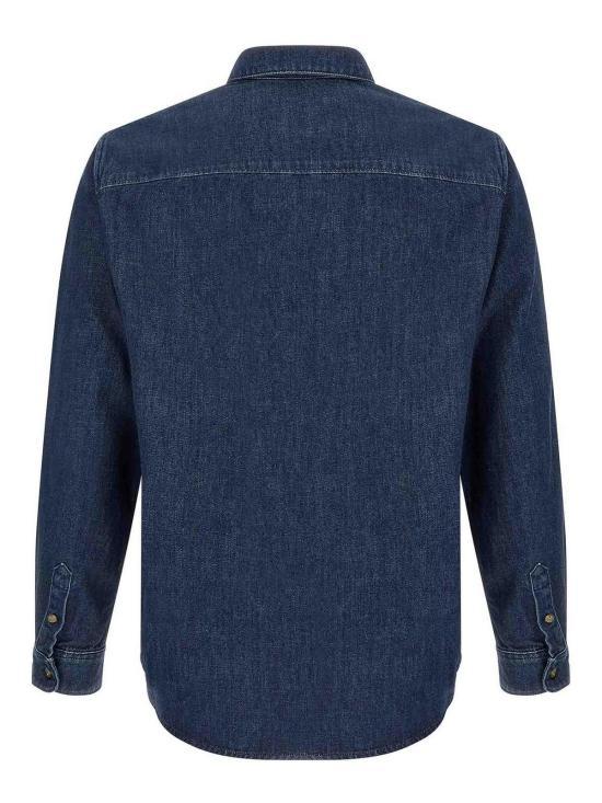 A.P.C. Men's Long Sleeve Shirt COHAL H12651 IAI INDIGO DOM