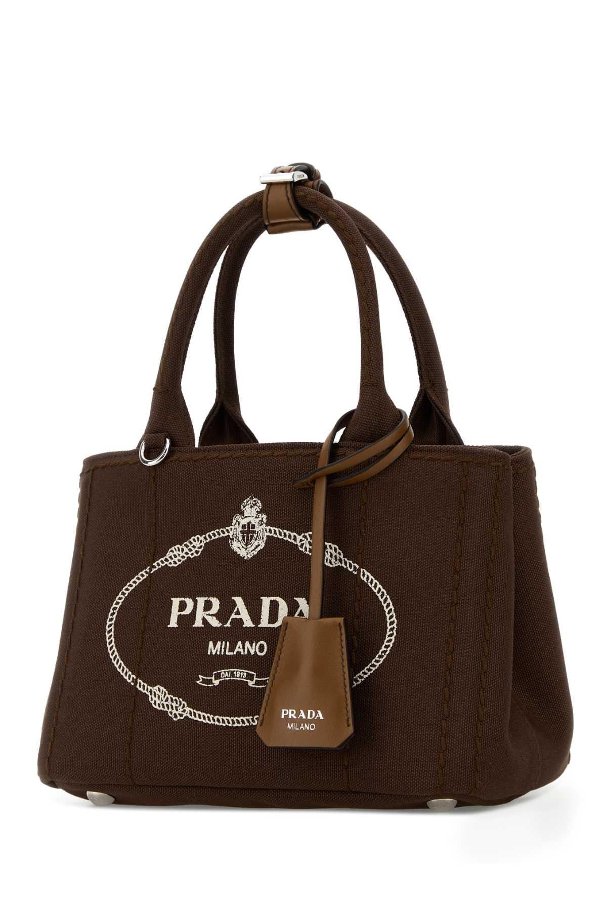 PRADA Leather Tote Bag Black