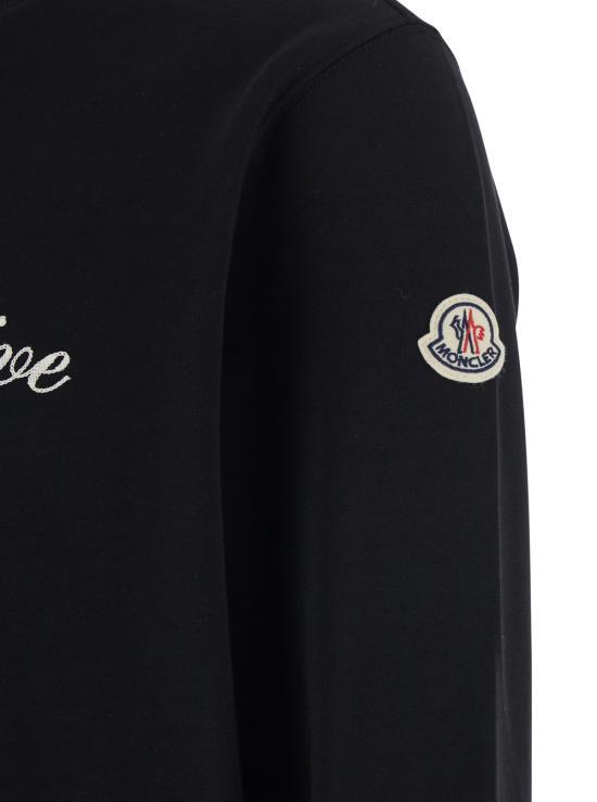 Moncler Long-Sleeve Sweatshirt for Men 8G00018 89A8F 999 BLACK DOM
