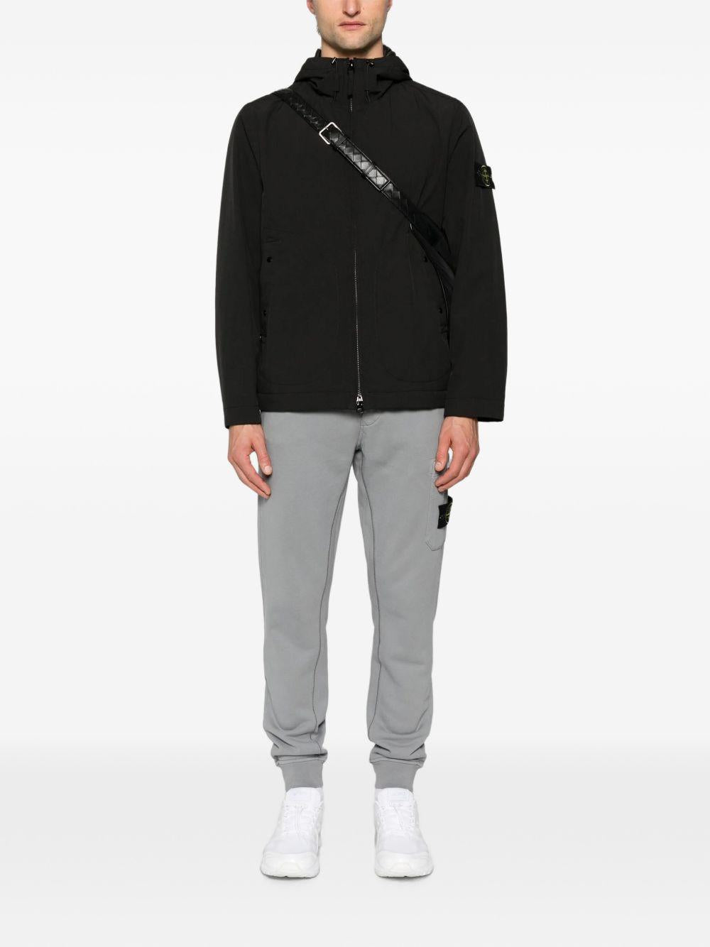 STONE ISLAND Nylon Bomber Jacket Black Men's