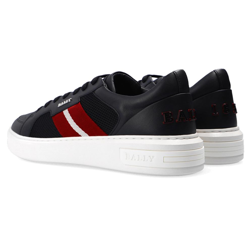 BALLY MELYS Stripe Low-Top Sneakers Black