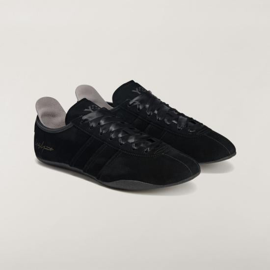 Y-3 Black Leather Low-Top Sneakers JS2457 DOM