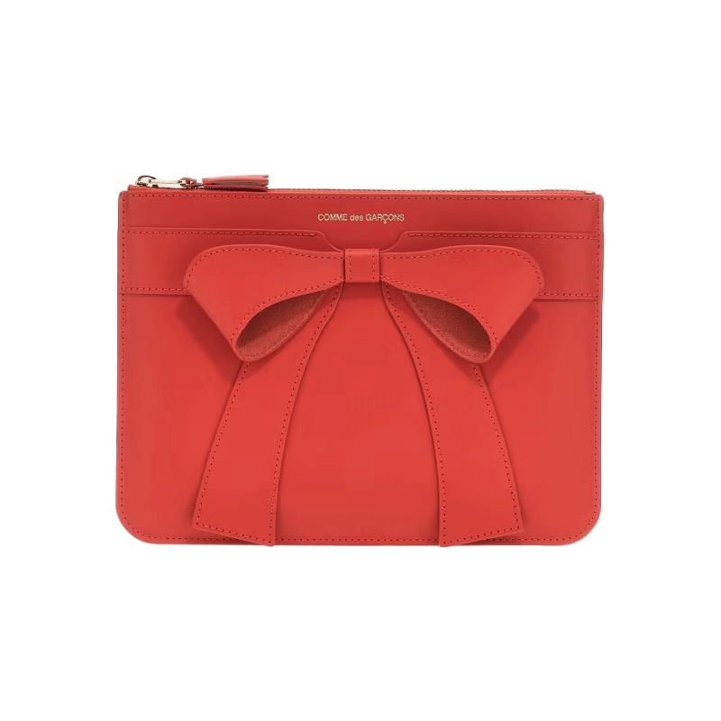 Comme des Garcons Big Bow Leather Clutch Bag