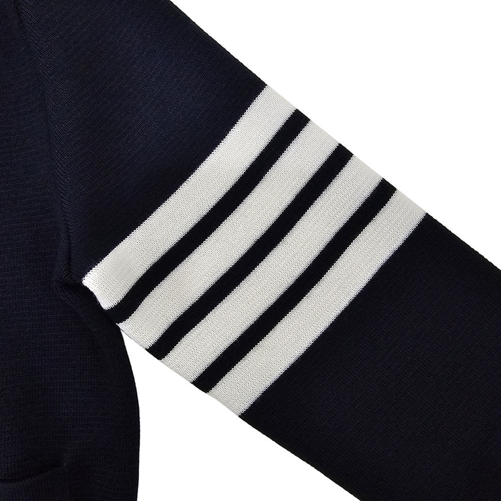 THOM BROWNE Women’s Classic Milano Stitch Wool Cardigan Navy