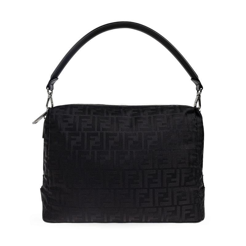 FENDI Louis Large Crossbody Bag Black Leather