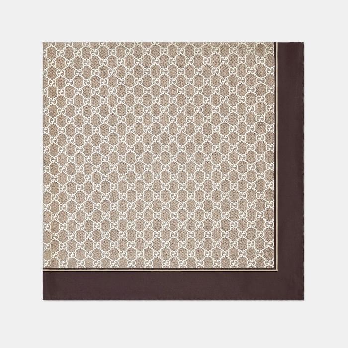 GUCCI GG Silk Carré Scarf 812251 3G001 9865