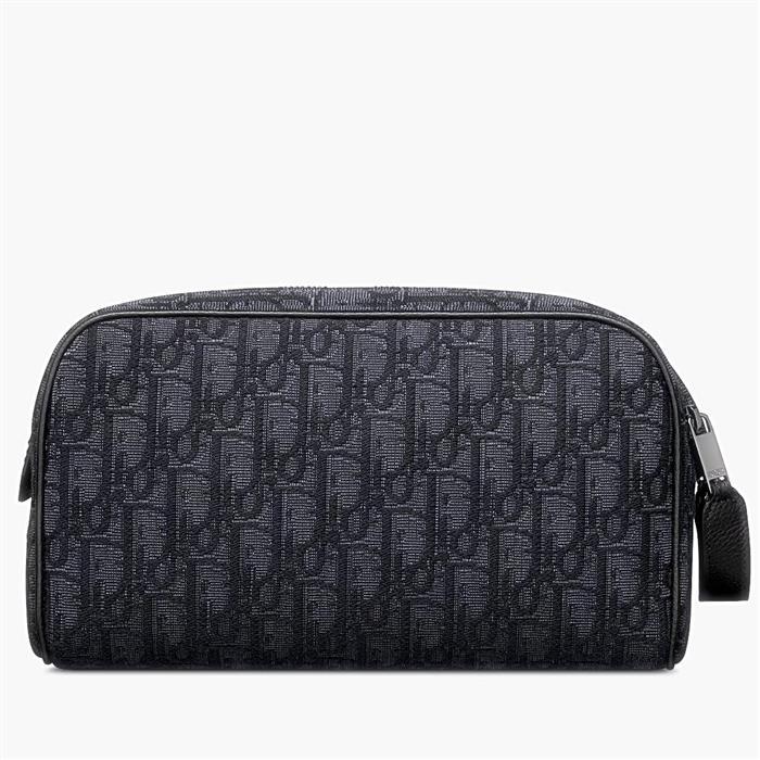 DIOR Toiletry Bag Crossbody Black Leather Men's Crossbody Bag 2ESCA494YKY H03E