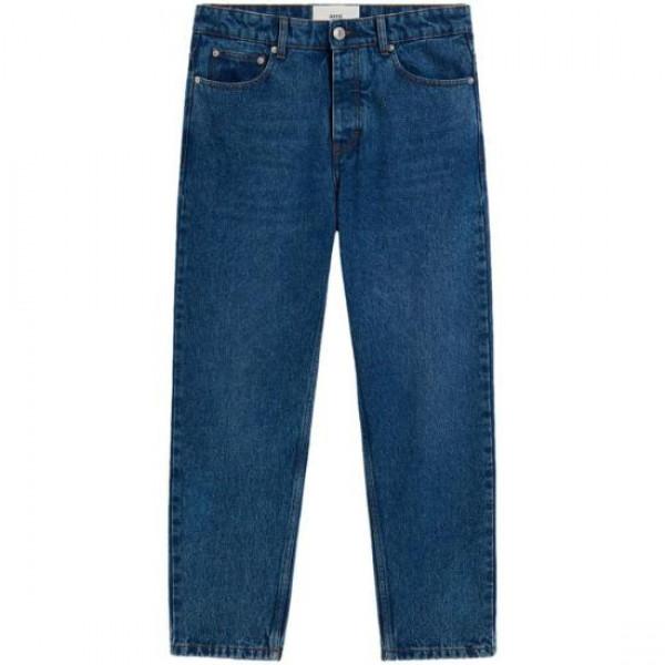 AMI Tapered Fit Denim Jeans for Men HTR103 DE0031 480
