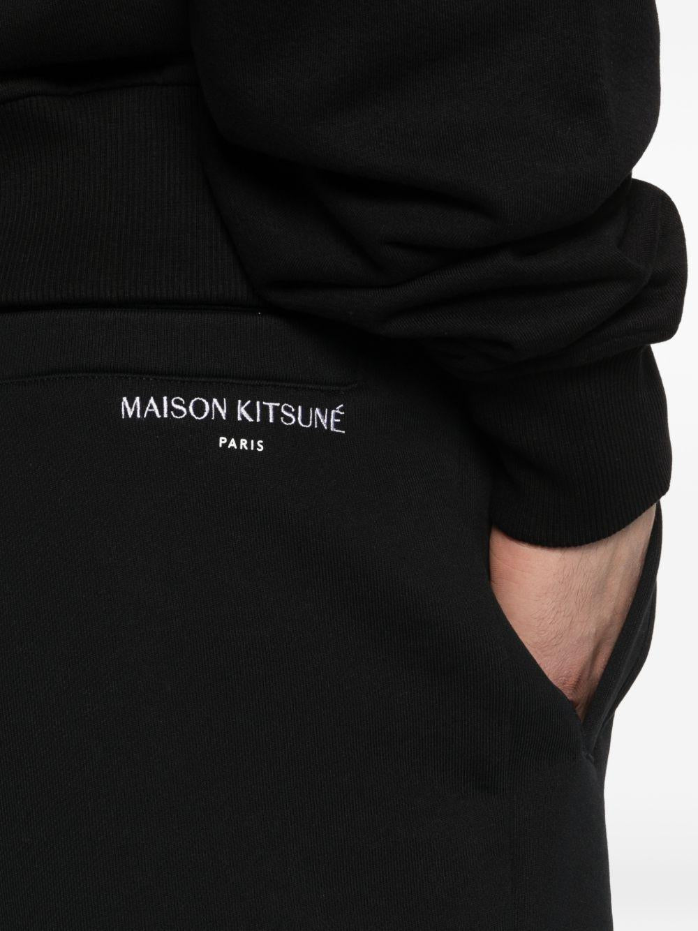 Maison Kitsune Cotton Drawstring Shorts Men Black