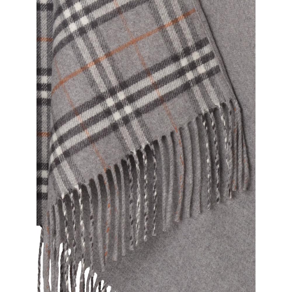 BURBERRY Check Wool Reversible Cape Coat