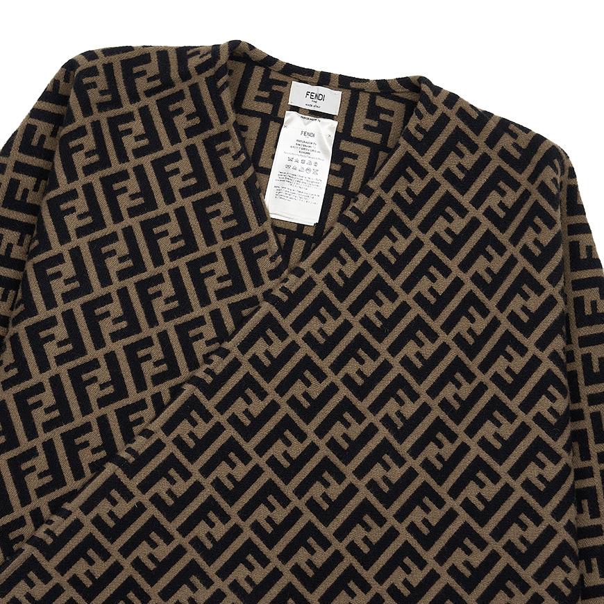 FENDI Women’s Wool Cashmere Poncho Black