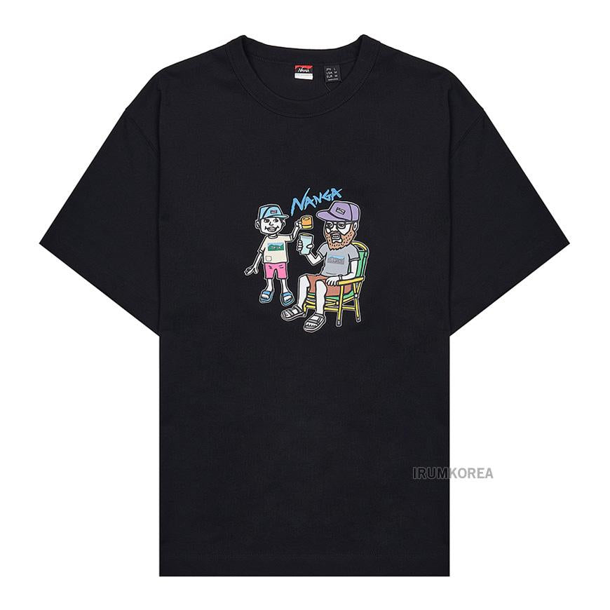NANGA Men’s Hybrid T-Shirt N2500 1M021 Z BLK
