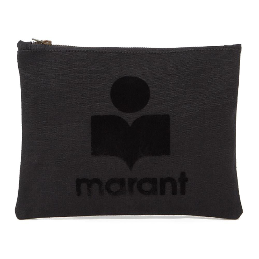 Isabel Marant NettiA Black Leather Clutch Bag