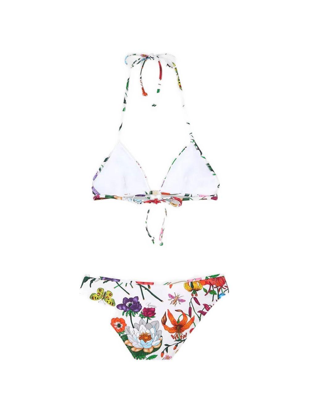 GUCCI Pink Logo Bikini Set Swimwear