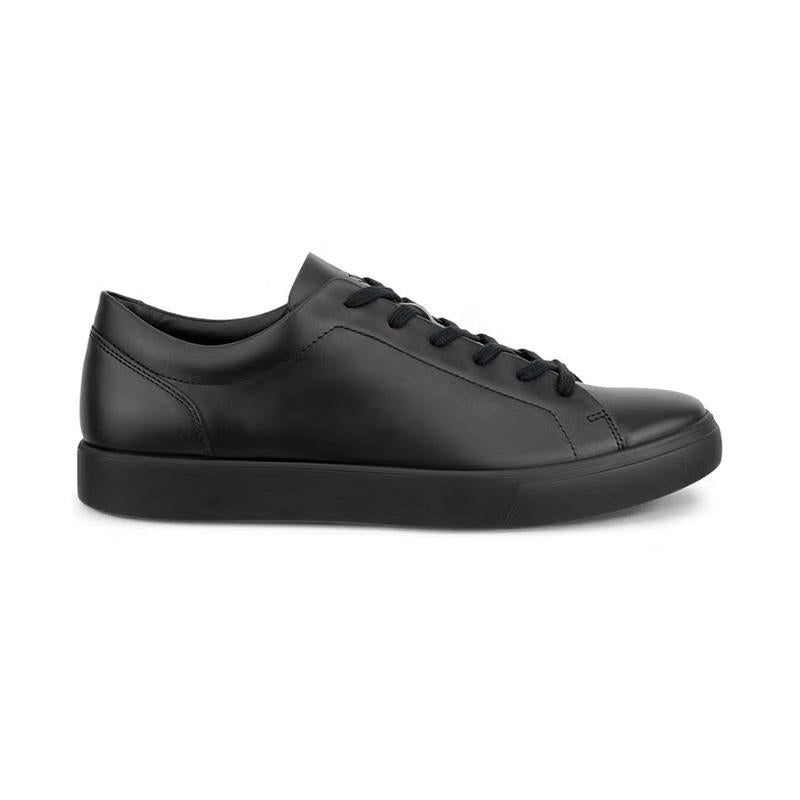 ecco Soft 10 Leather Low-Top Sneakers Black Men’s