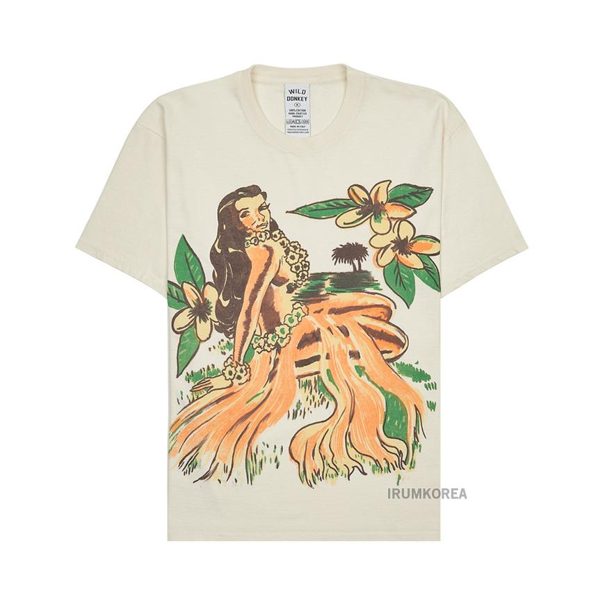 Wild Donkey Unisex Hawaiian Tea Dyed T-Shirt