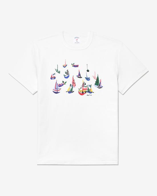 Noah Multi-Color Short Sleeve T-Shirt for Men NOAU261 MRTS 148MT