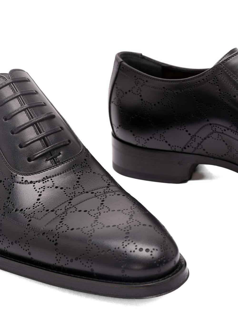GUCCI Black Leather Oxford Dress Shoes