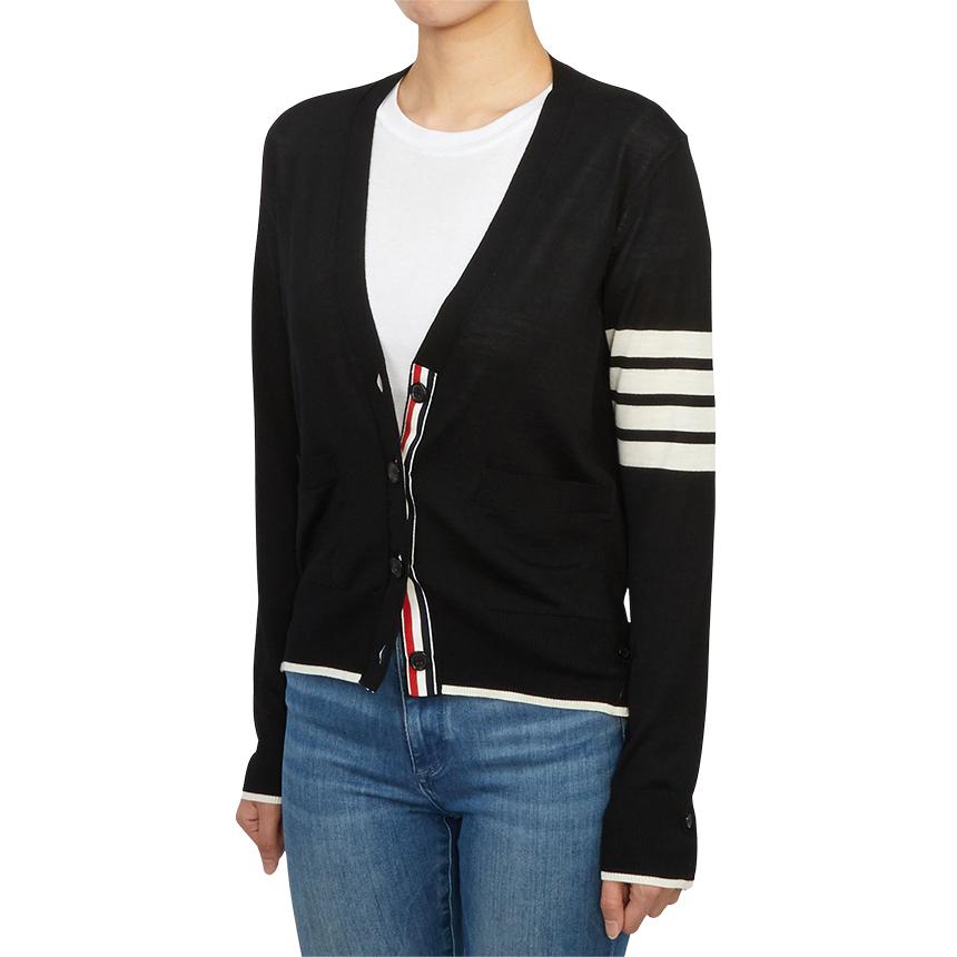 THOM BROWNE Women’s Wool Knit Cardigan FKC334D Y1014 001