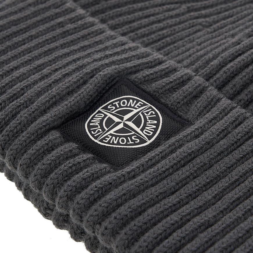STONE ISLAND Ribbed Wool Beanie Unisex Green K2S15 N100002 S00C3 V0062