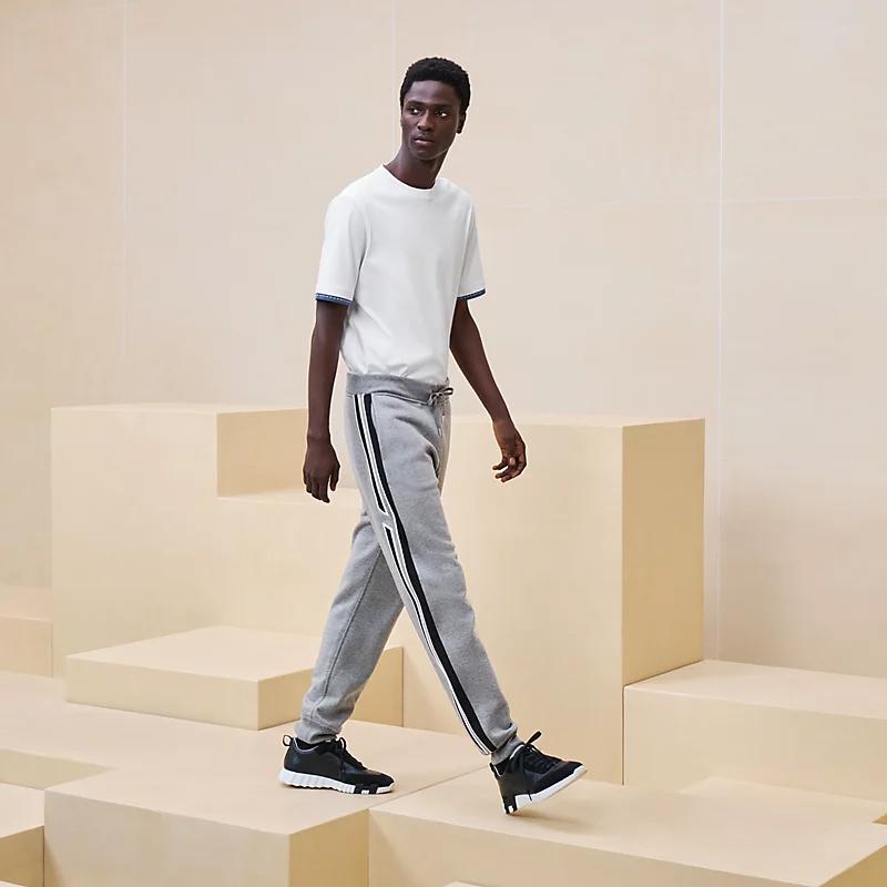 HERMES Gray Cotton Crewneck Sweatshirt Unisex