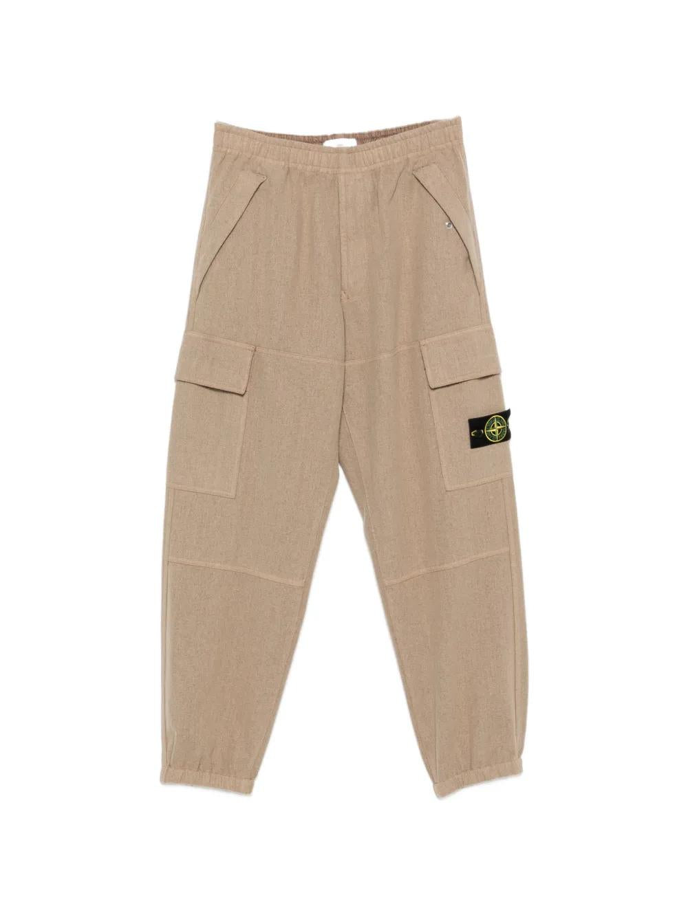 STONE ISLAND Cotton Cargo Pants Men FW26 Green