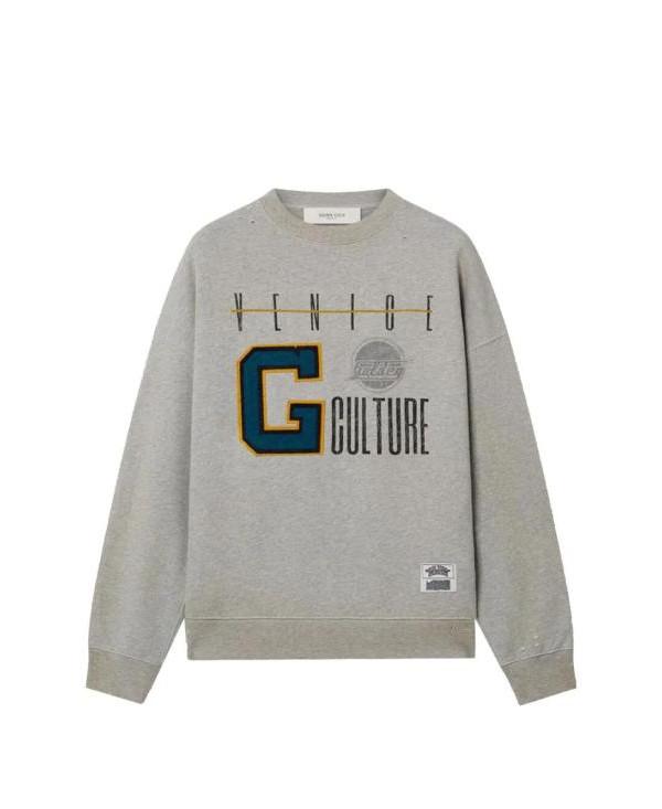 GOLDEN GOOSE Heavy Fleece Vintage Sweatshirt for Men