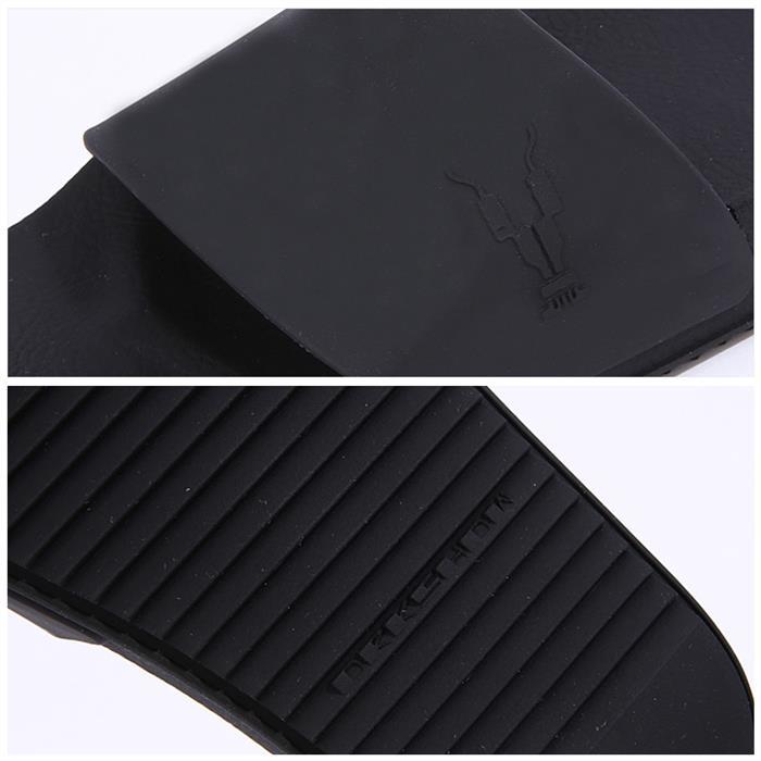 Rick Owens Darkshadow Embossed Rubber Slide Sandals Women Black