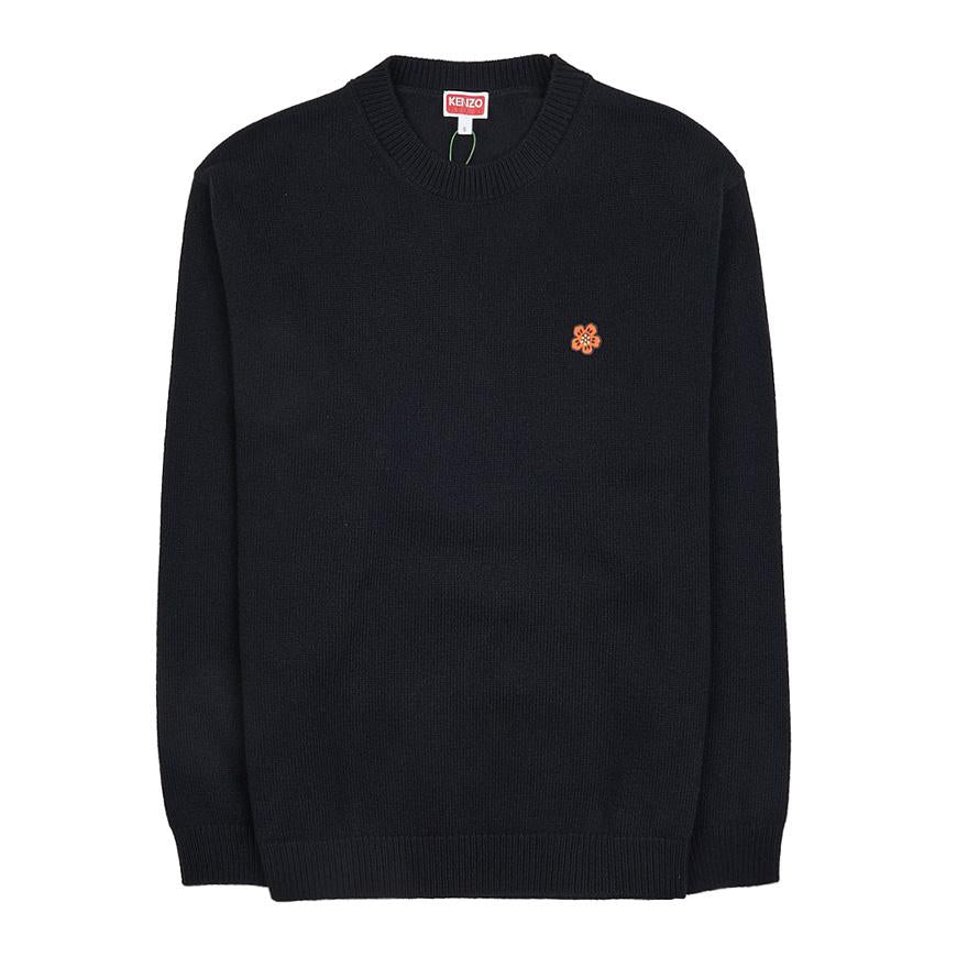 KENZO Men’s Boke Flower Wool Crewneck Sweater Black