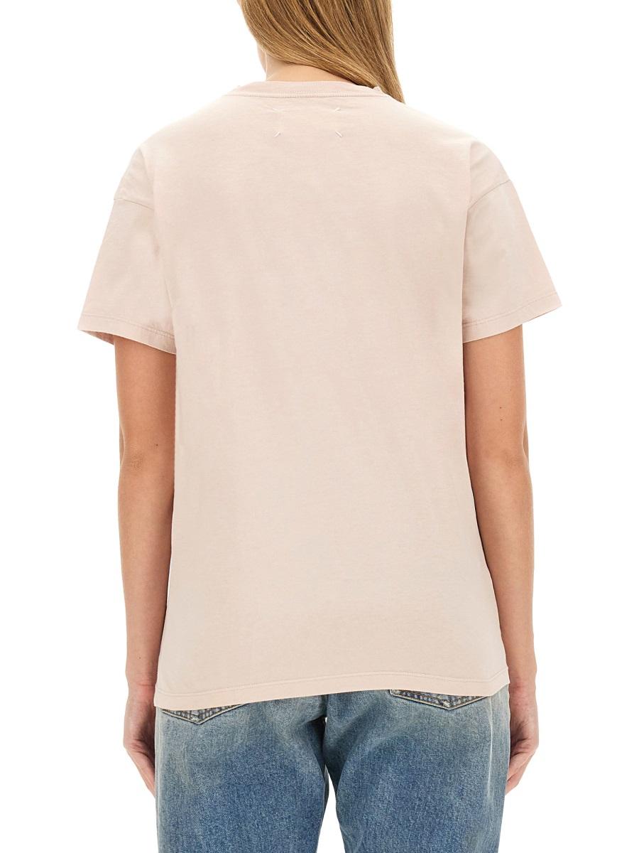 Maison Margiela Short Sleeve Cotton T-Shirt White Women