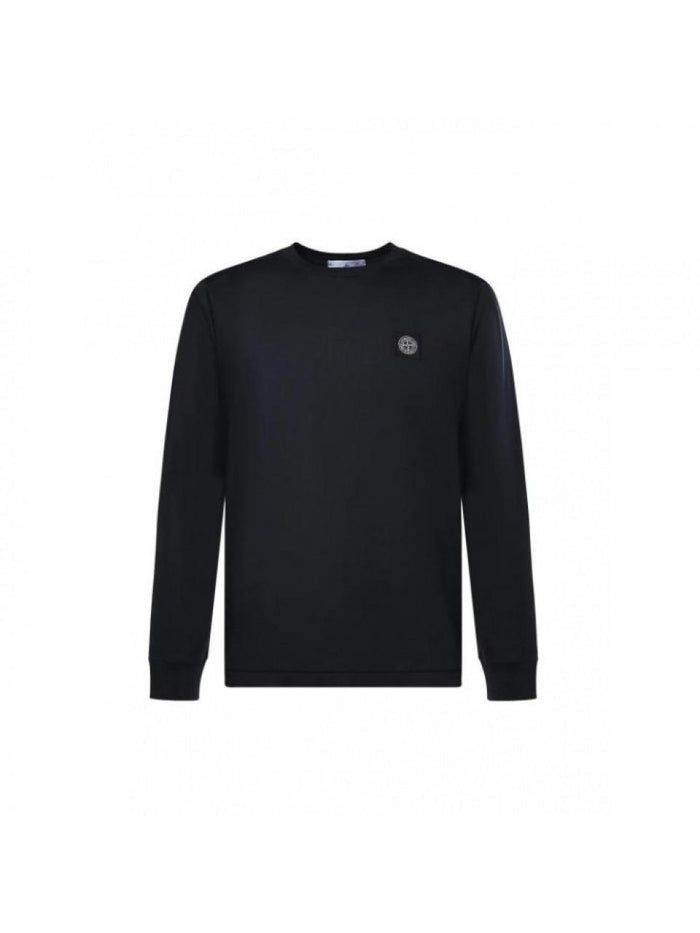 STONE ISLAND Men's Black Long Sleeve T-Shirt