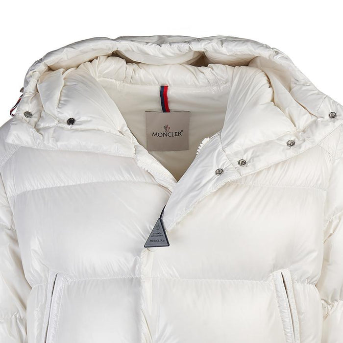 Moncler Alcézas Hooded Down Jacket White Men's