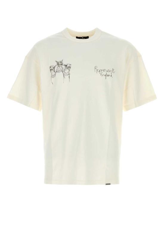REPRESENT Flat White Short Sleeve T-Shirt MLM10038372