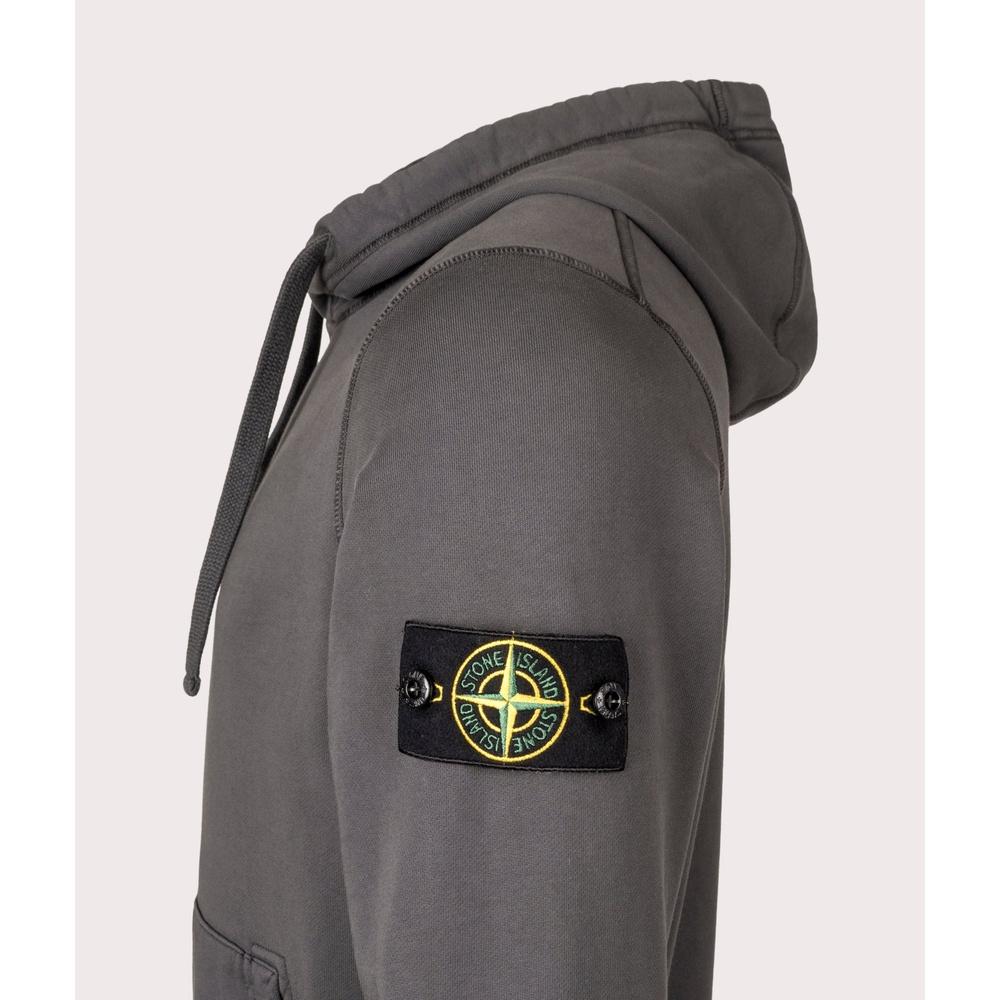 STONE ISLAND Cotton Fleece Men's Hoodie Pullover