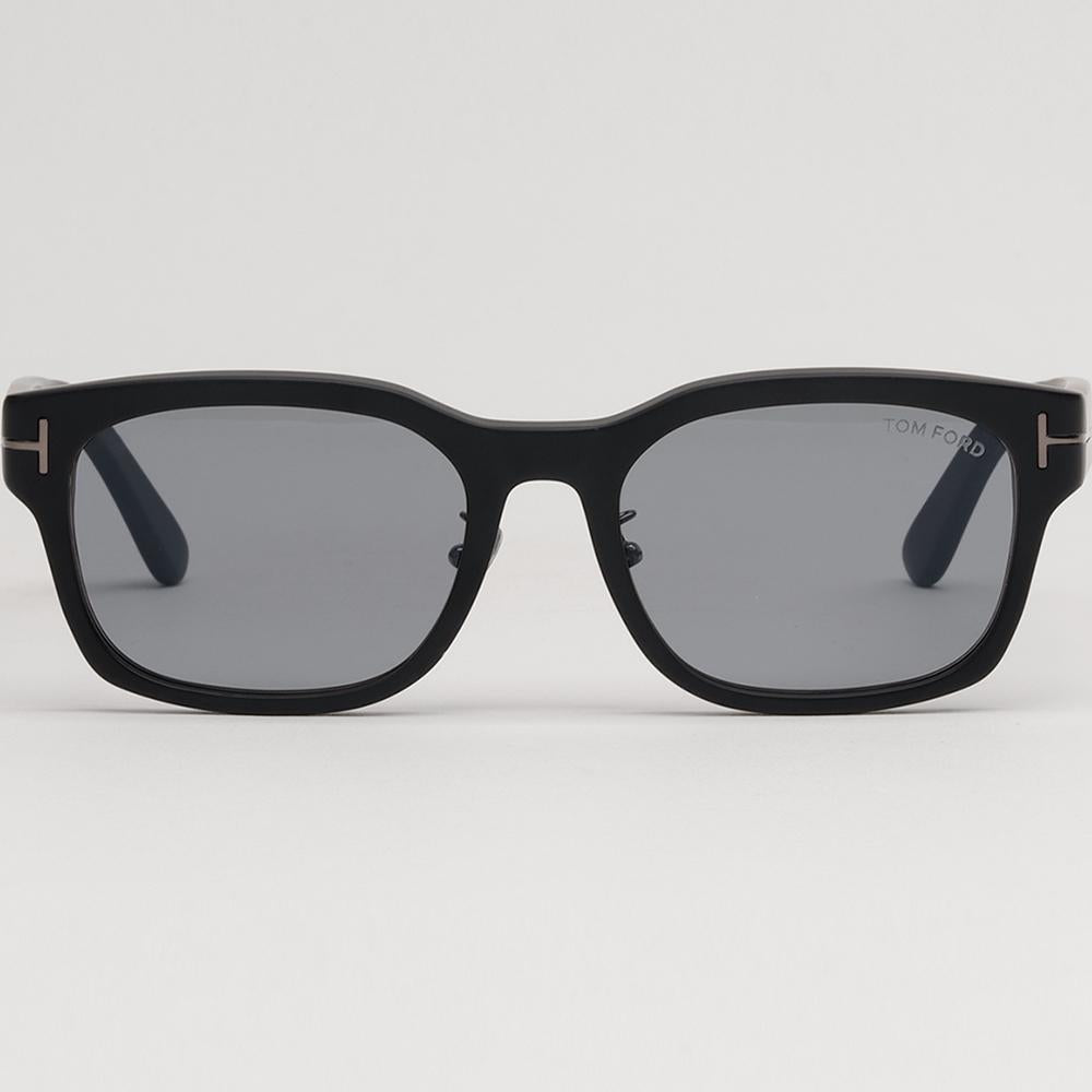 TOM FORD Gray Semi-Mirrored Matte Black Acetate Sunglasses Unisex TF1232DN 02A