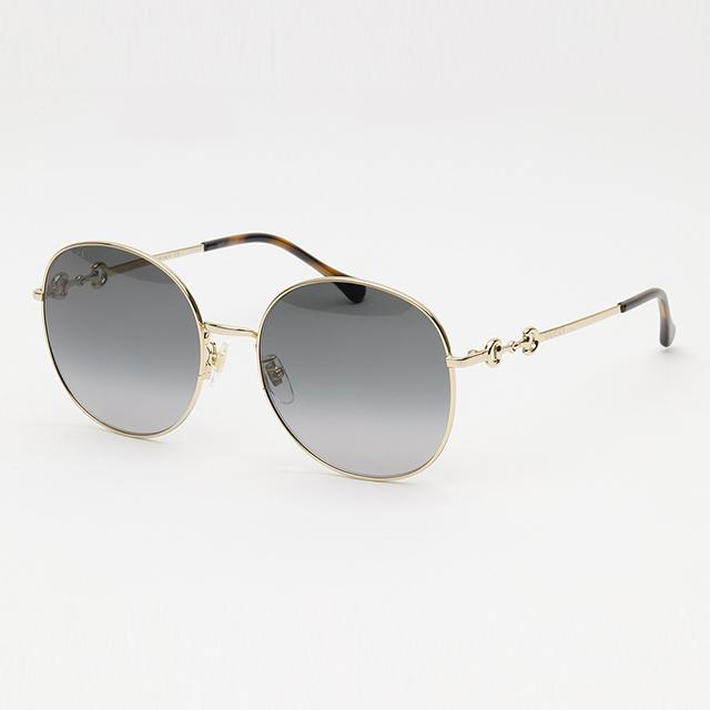 GUCCI Black Round Asian Fit Sunglasses Unisex