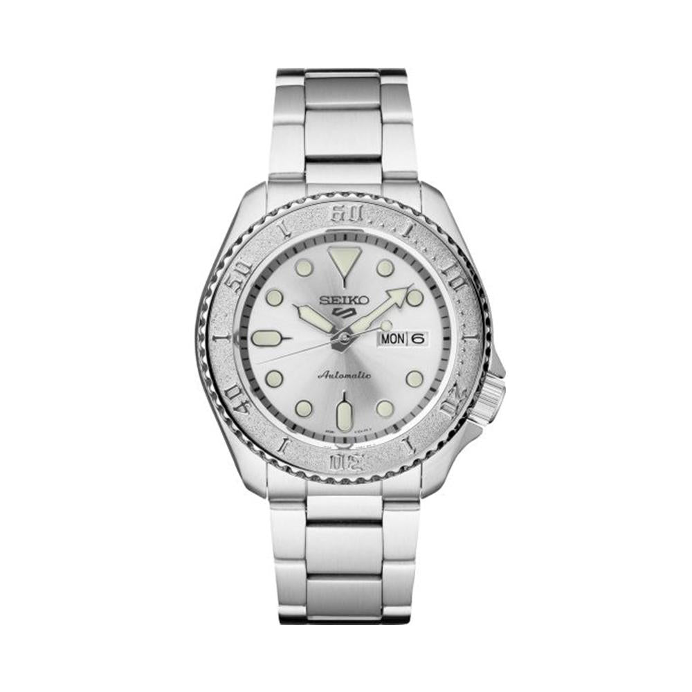 Seiko 5 Sports Automatic White Silver Men’s Watch SRPE71K1