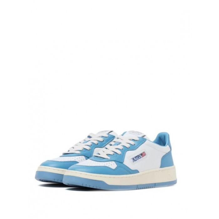AUTRY Medalist Low Leather Sneakers White/Blue Women’s