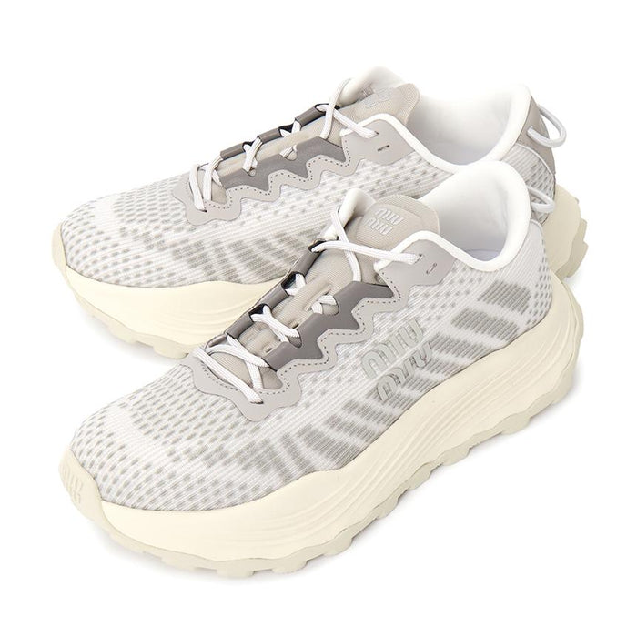 Miu Miu Women’s Low-Top Sneakers White Leather