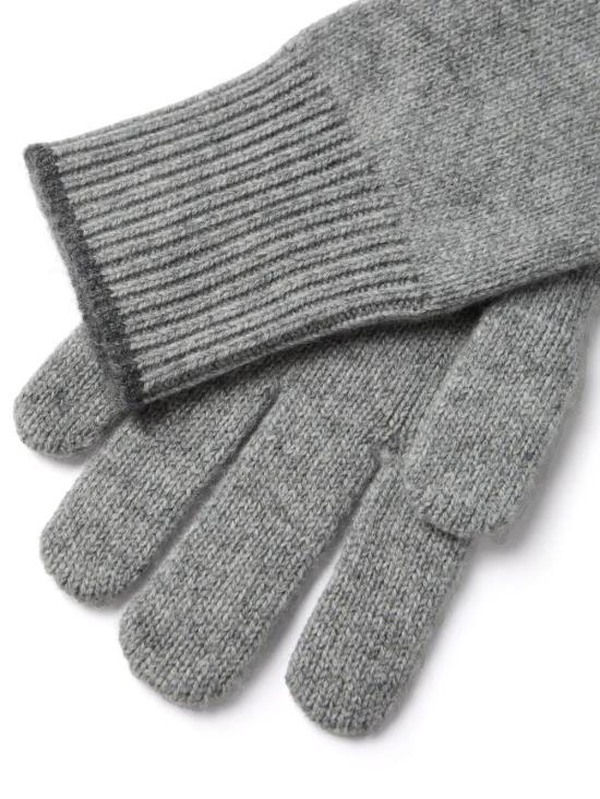 Brunello Cucinelli Men’s Leather Gloves M2293118 C073D LIGHT GREY DOM