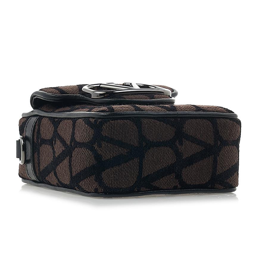 VALENTINO Garavani Iconography V Logo Crossbody Bag Black Unisex