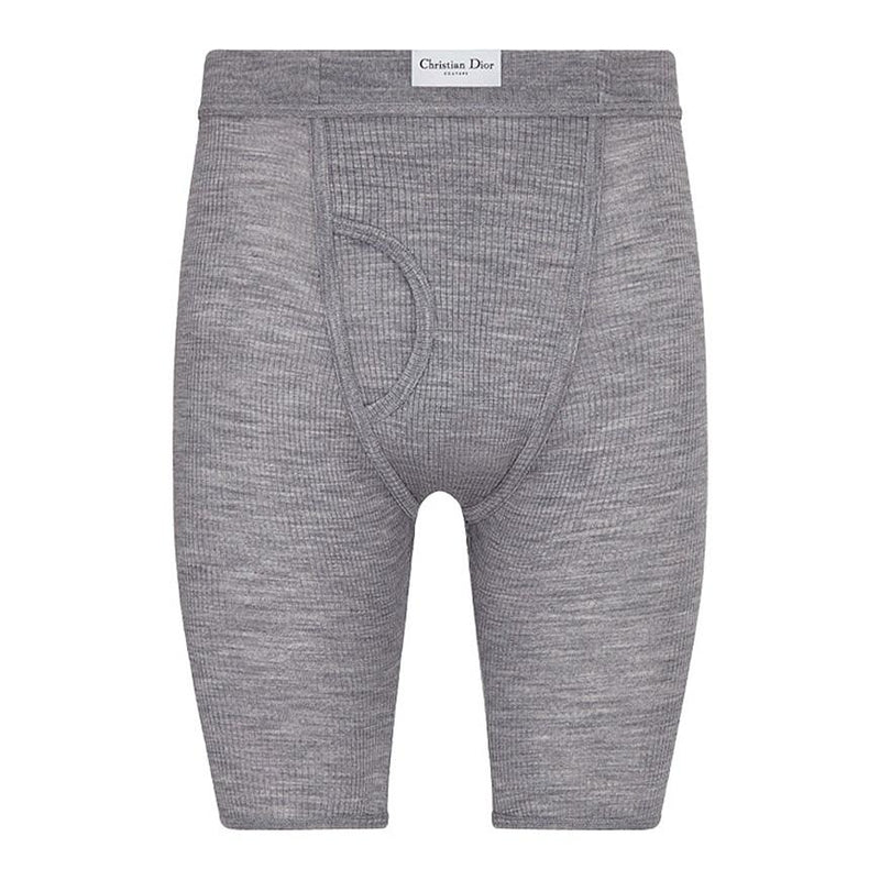 DIOR MEN Black Cropped Swim Leggings for Men