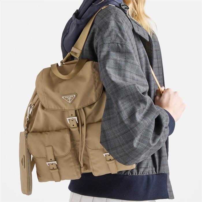 PRADA Re-Nylon Medium Backpack Black