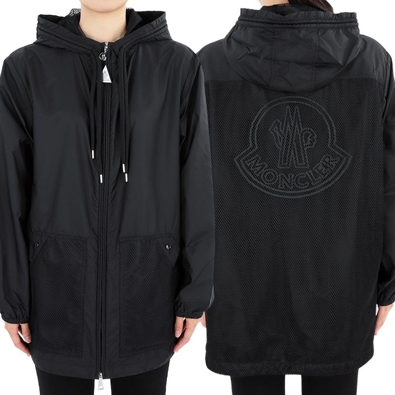 Moncler Women’s IOLE Hooded Long Jacket Black